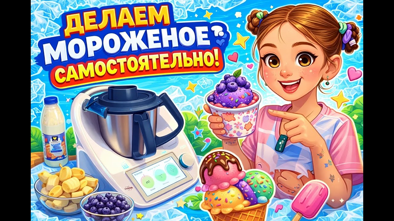 Домашнее мороженое за 5 минут 😍 Минимум продуктов — максимум вкуса!🍨