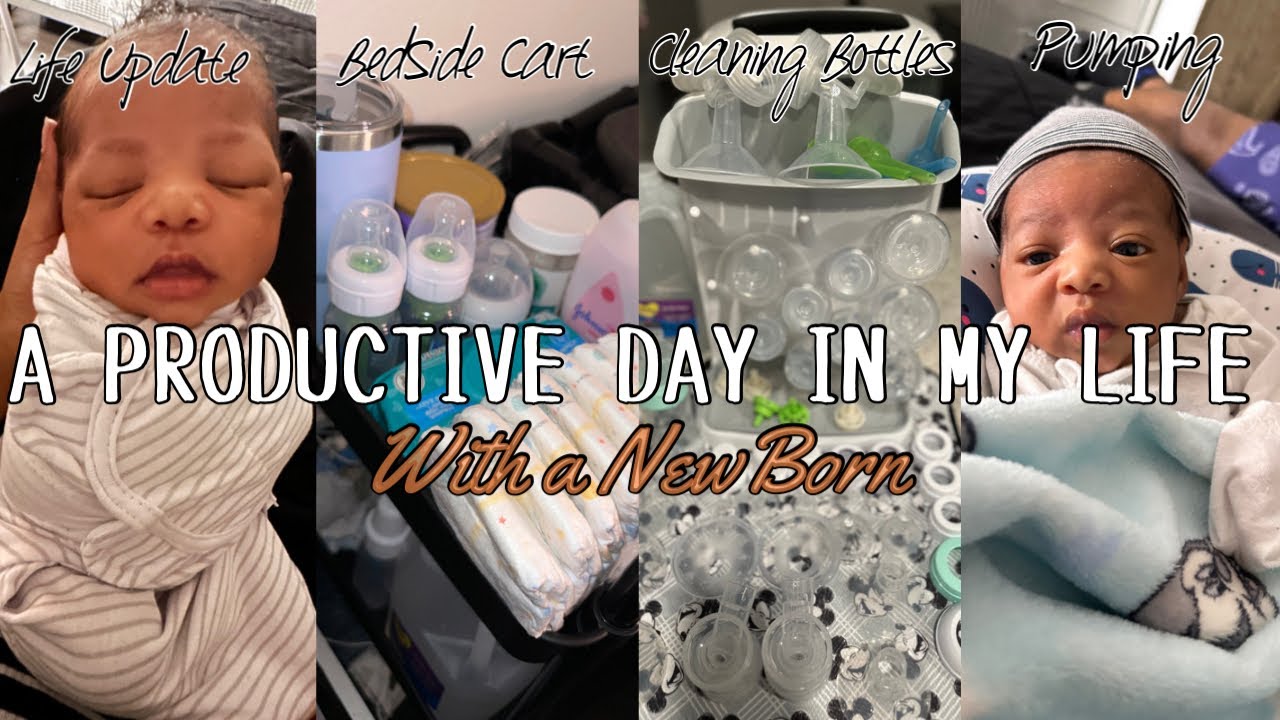 A PRODUCTIVE Day In My Life |Newborn-Pumping-Cleaning-Ted Talk|FT:BabyKing|TiannaMarie