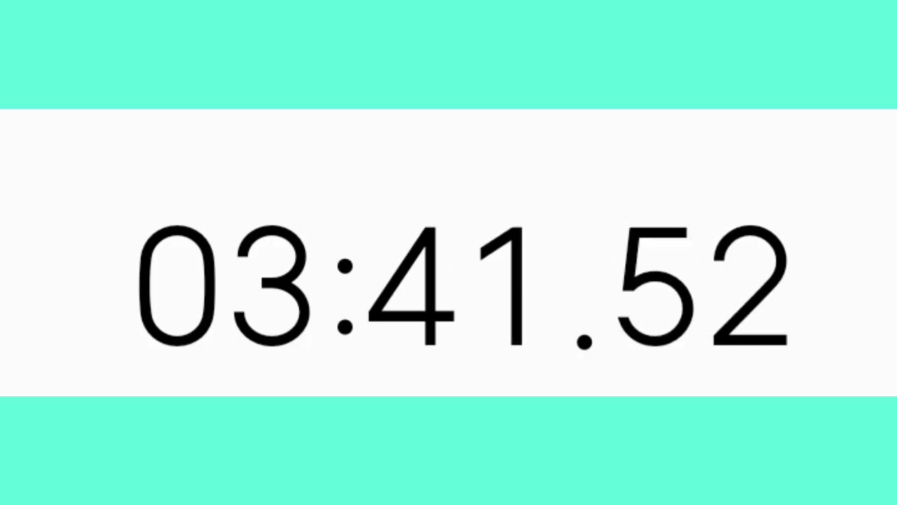 Tumhara time start. 36. Min