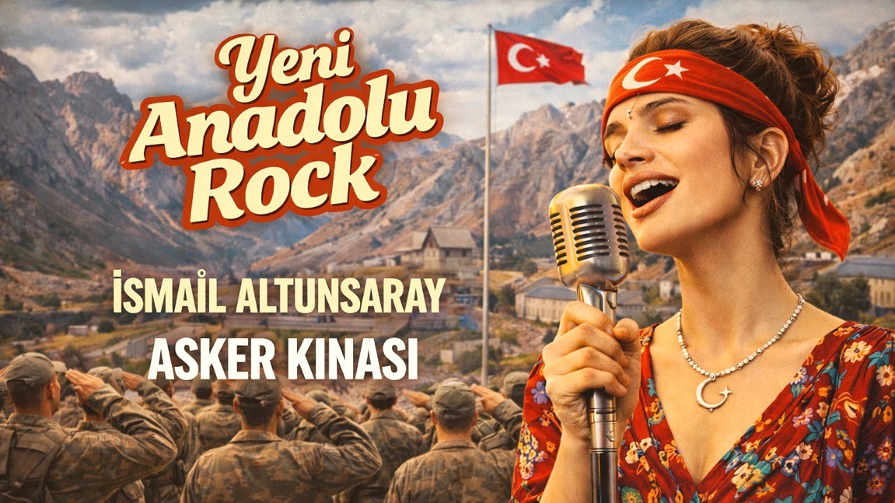 İSMAİL ALTUNSARAY - ASKER KINASI | AI ROCK COVER | Yeni Anadolu Rock