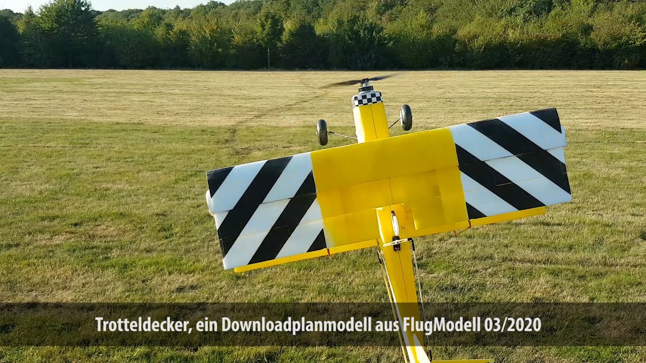 Downloadplanmodell Trotteldecker aus FlugModell 03/2020