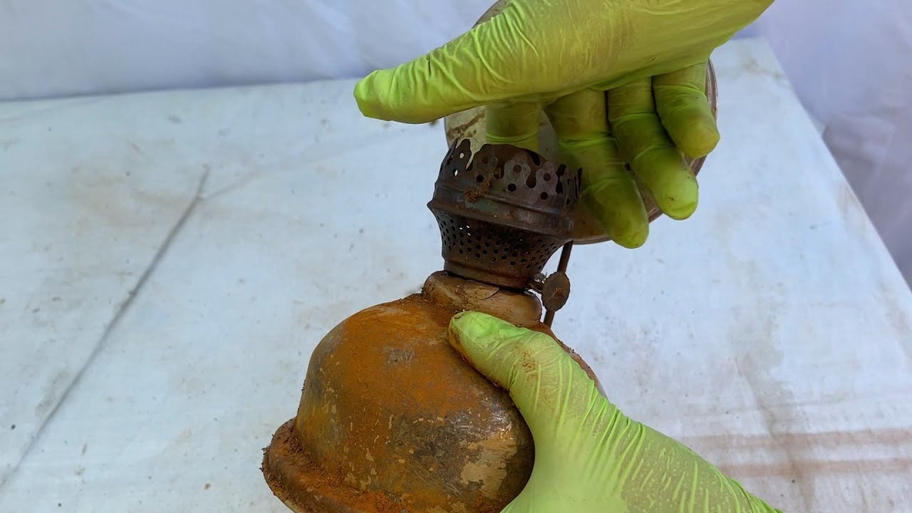 Restoration of the Soviet old kerosene lamp | Реставрация старой керосиновой лампы из СССР