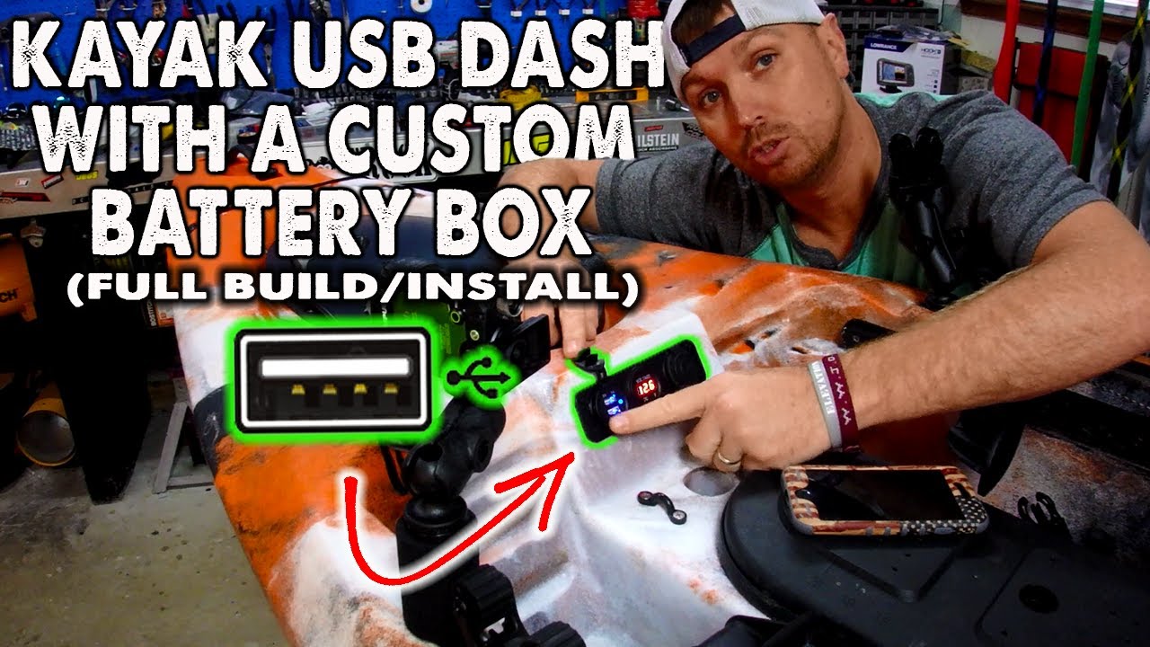 NEW Custom Kayak USB Panel & Battery Box, CHEAP, DIY | How to install | Step by Step