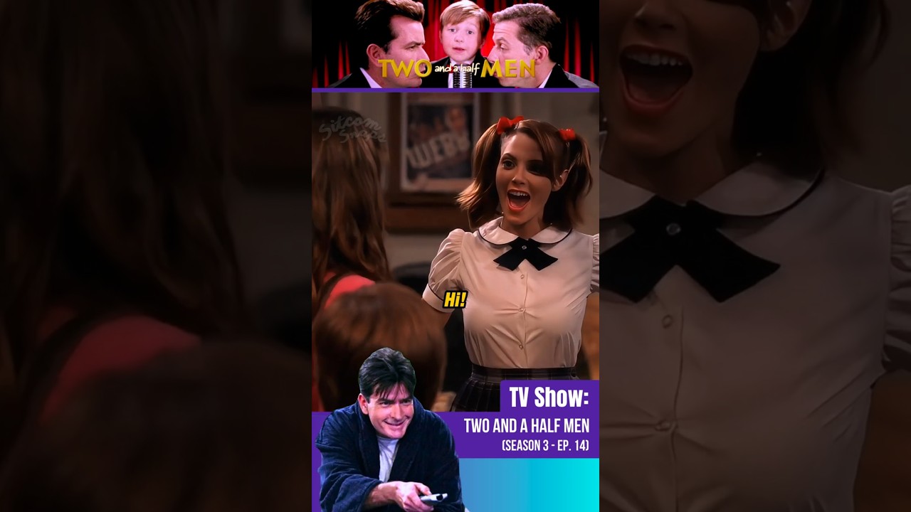 Alan&rsquo;s Epic Glow-Up: Having a GREAT MOMENT Dressed as a Priest! 😱🔥 #twoandahalfmen #sitcom #friends