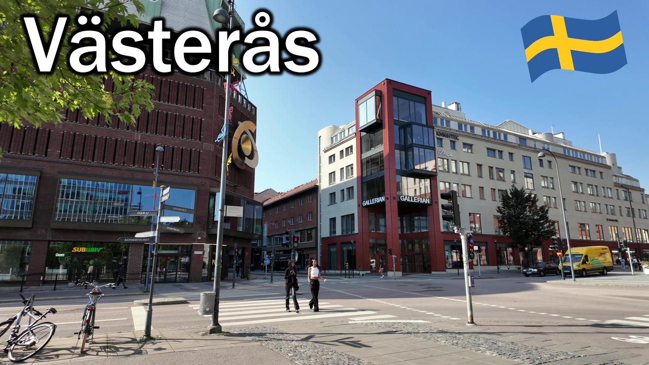 Sweden, walking tour of Västerås. A city with 1000 years of history and a silver treasure!