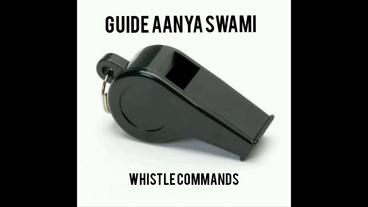 WHISTLE SIGNAL COMMANDS IN BSG EXPLAINED BY GUIDE AANYA SWAMI FROM CARMEL CONVENT SCHOOL CHANDIGARH
