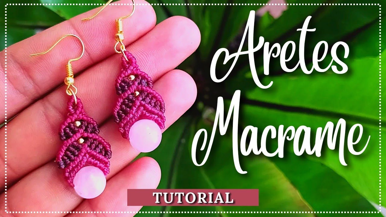 Мастер-класс по макраме | Серьги из камня | Шаг за шагом