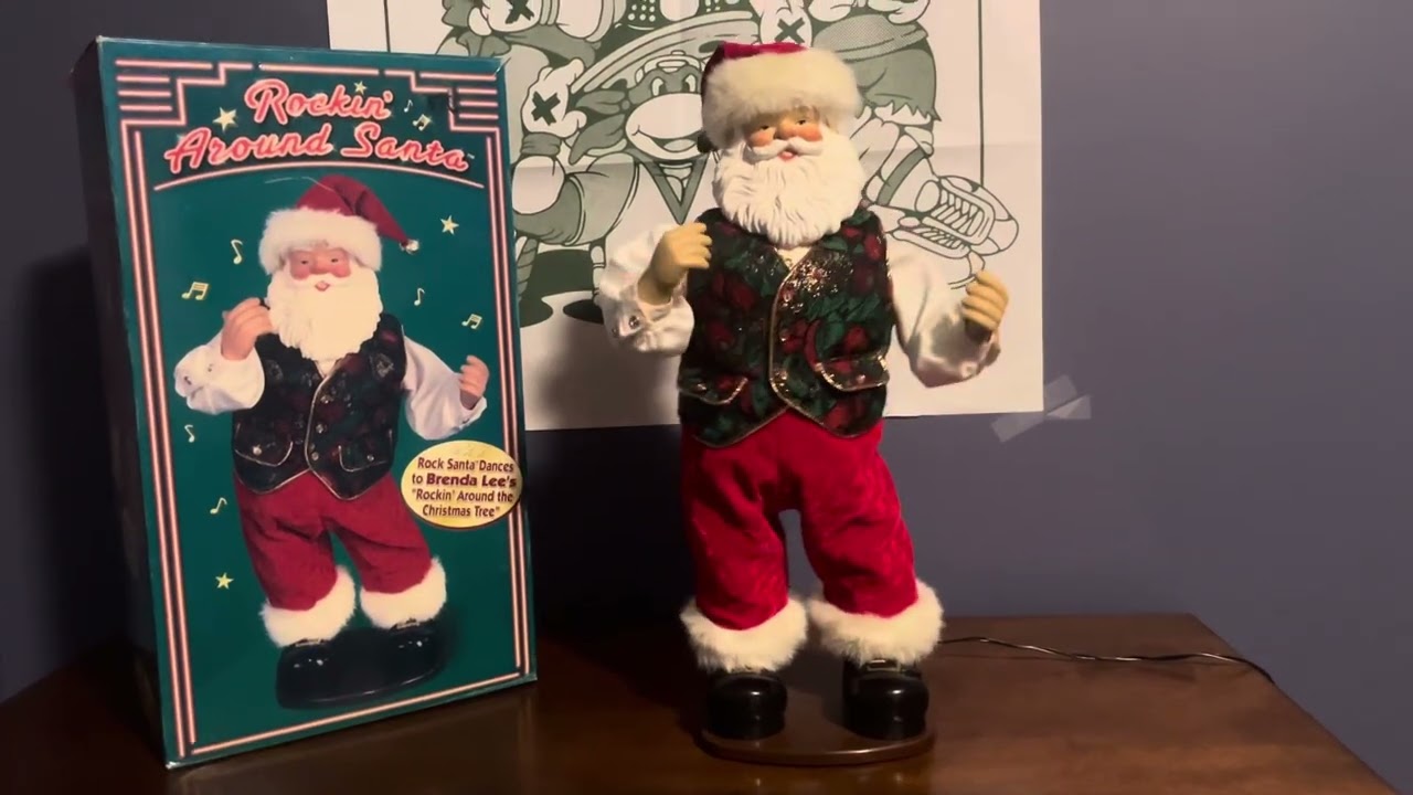 Animated Rockin Around The Christmas Tree Santa