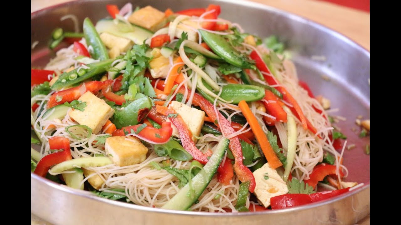 Cold Noodle Salad with Tofu- Ready in 20 minutes!