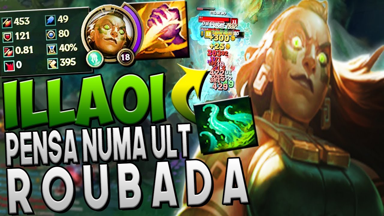 TÃO BROKEN QUE NEM PRECISA SER MAIN, DESACREDITARAM! - ILLAOI JUNGLE GAMEPLAY - Festinha do Rodil