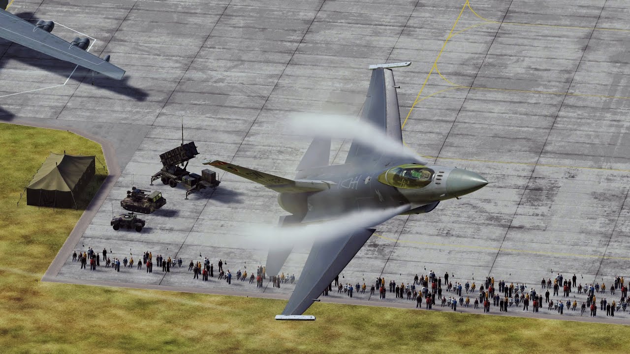F-16 Airshow Maneuvers Described and Demonstrated [DCS]
