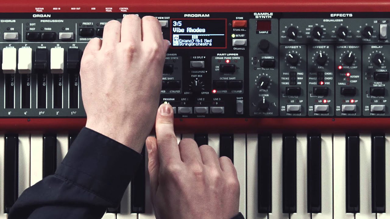 Nord Electro 5 - Функция Set List