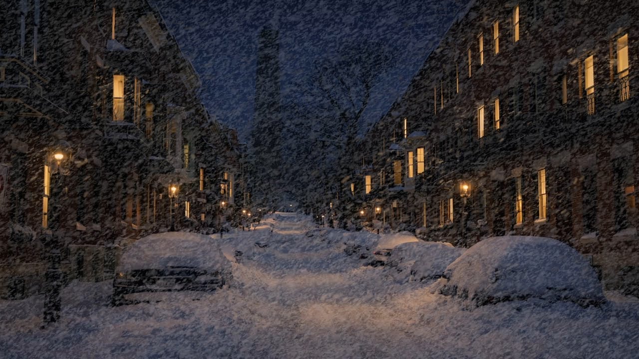 Howling Wind & Blowing Snow | Heavy Blizzard & Wind Sounds for Deep Sleep - Snowstorm Sounds