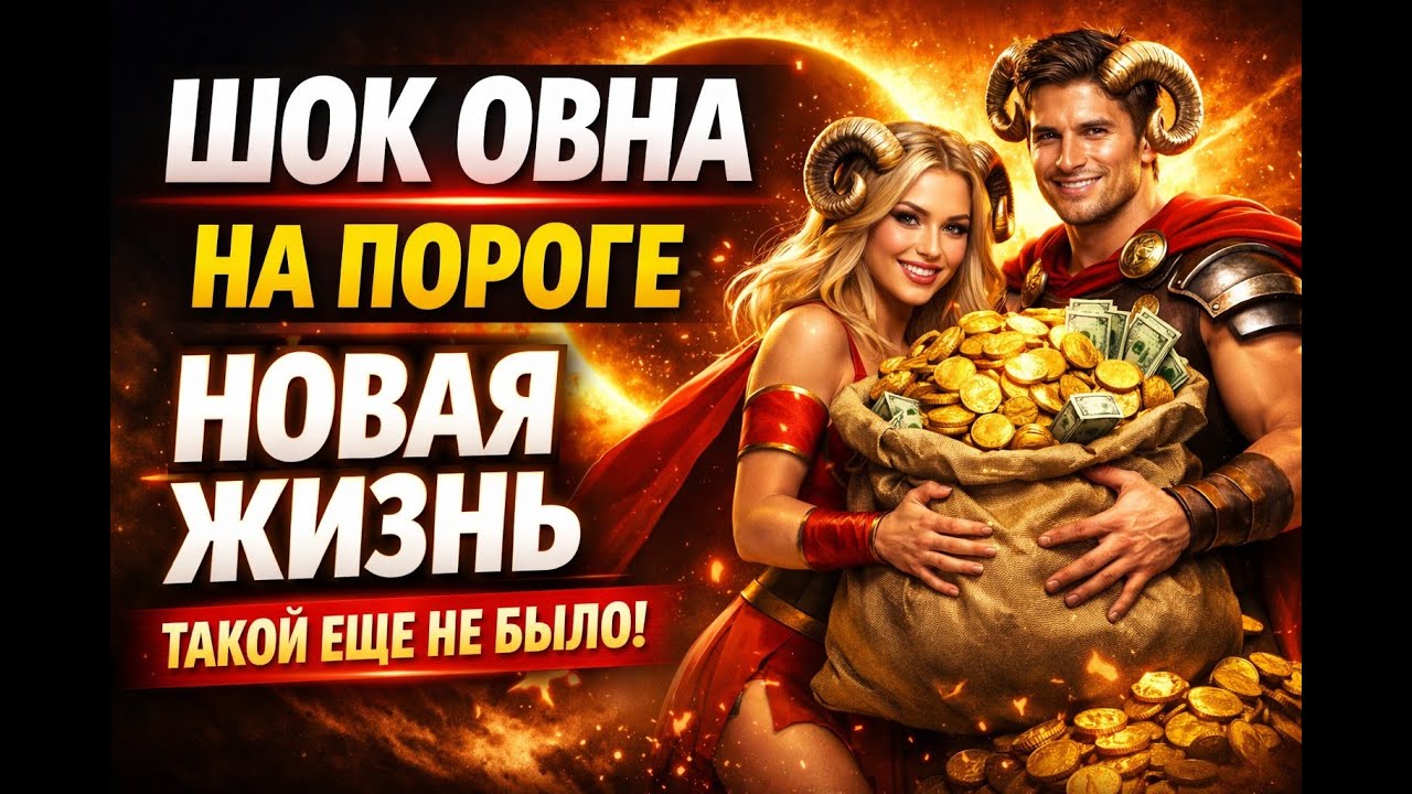 ОВЕН ЭКСТРЕННЫЙ ВЫПУСК! СОЛНЕЧНОЕ ЗАТМЕНИЕ ЗАПУСТИЛО ПОРТАЛ ДАЧИ ДЕНЕГ И ЛЮБВИ 2026