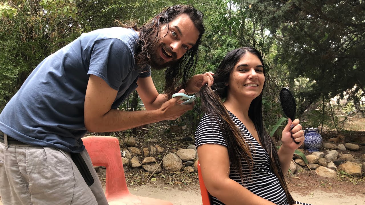 Husband Cuts Wife’s Long Hair Shorter than His 💇🏽‍♀️