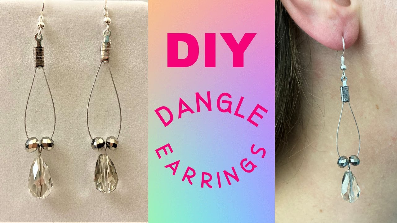 HOW TO MAKE DANGLE EARRINGS - Earring Making for Beginners - DIY Jewelry Making Tutorial