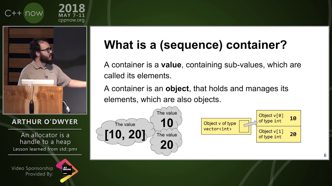C++Now 2018: Arthur O'Dwyer “An Allocator is a Handle to a Heap”