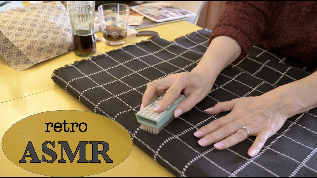1960s Shopping Haul ✨ ASMR ✨ Fabric Handling, Smoothing, Brushing ✨  Magazine Crinkles (No Talking)