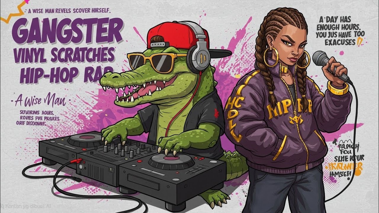 Gangster Hip-Hop Vibes | Baby Croc DJ x Female Rap Queen | Vinyl Scratches Mix