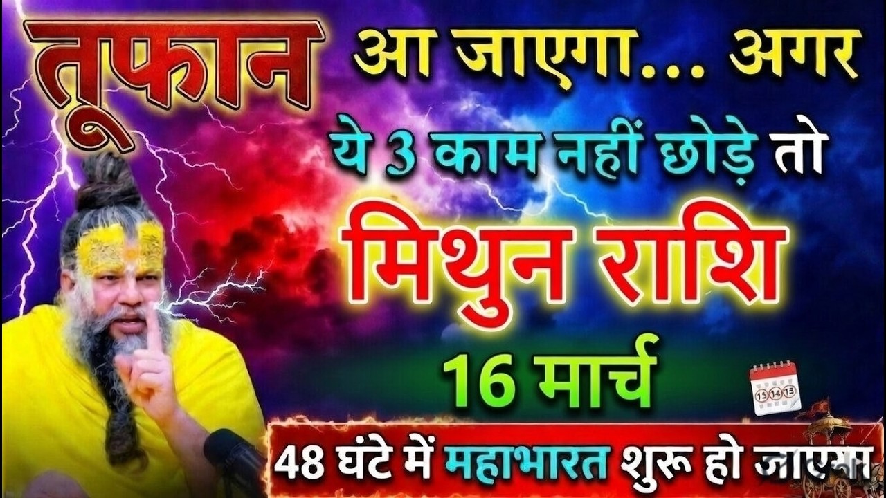 मिथुन राशि⚠️ 13,14,15 मार्च धरती थर-थर कांपेगी! 3 भयंकर घटनाएं होने वाली हैं” @mithunbharti381