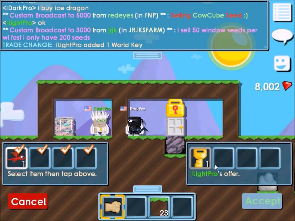 Growtopia Scammer Trick
