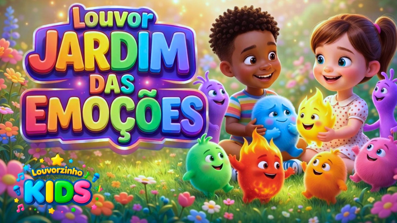🎵 JARDIM DAS EMOÇÕES - Divertidamente com Jesus - Como cuidar dos sentimentos de uma criança #louvor