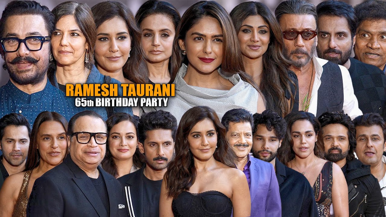 UNCUT - Ramesh Taurani 65th Birthday Party | Aamir khan, Shilpa Shetty, Mrunal Thakur Many More