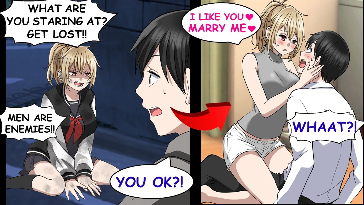 Saved an Injured Man-Hating Bad Girl And Now She's Totally Into Me....【RomCom】【Manga】