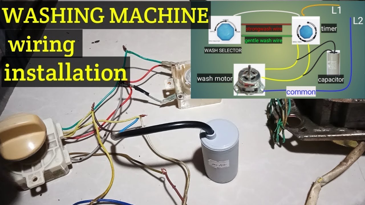 WASHING MACHINE wiring installation