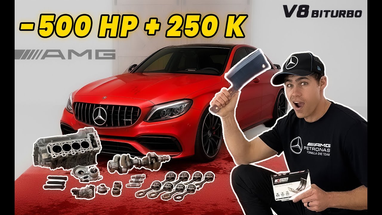 От избитого до огнедышащего! C63S AMG Полная сборка двигателя