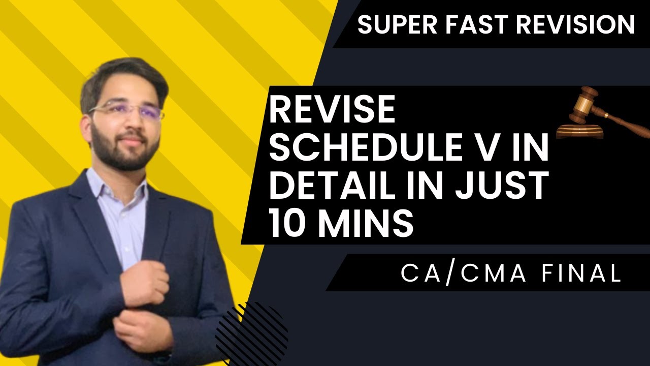 Schedule V Companies Act -Appointment and Remuneration of Managerial Person CA Final CS | CMA Final