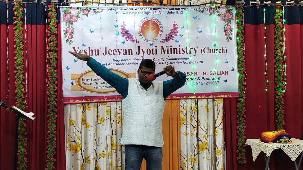 Sunday service येशु के लहू हमें म ताकत देता है by pastor vasant 