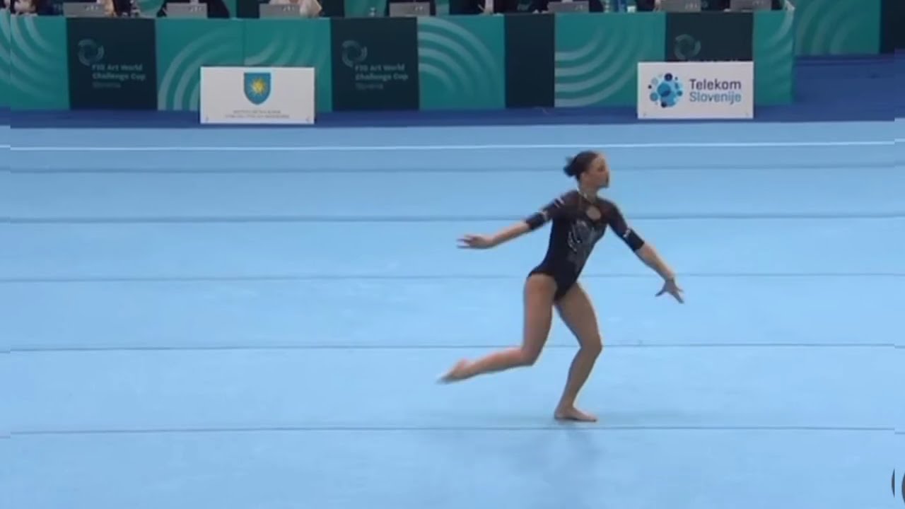 Gabriela Barbosa 🥈 solo copa do mundo em koper na Eslovênia ginástica artística