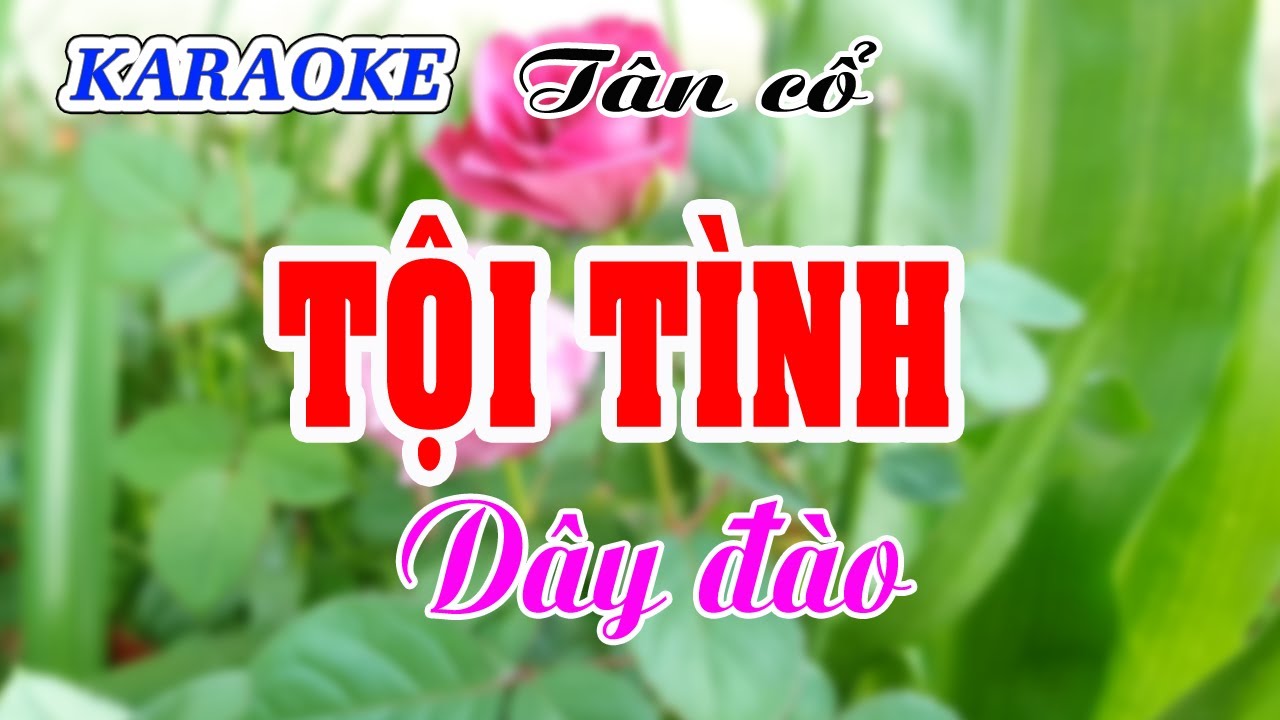 KARAOKE   TỘI TÌNH _ Dây đào