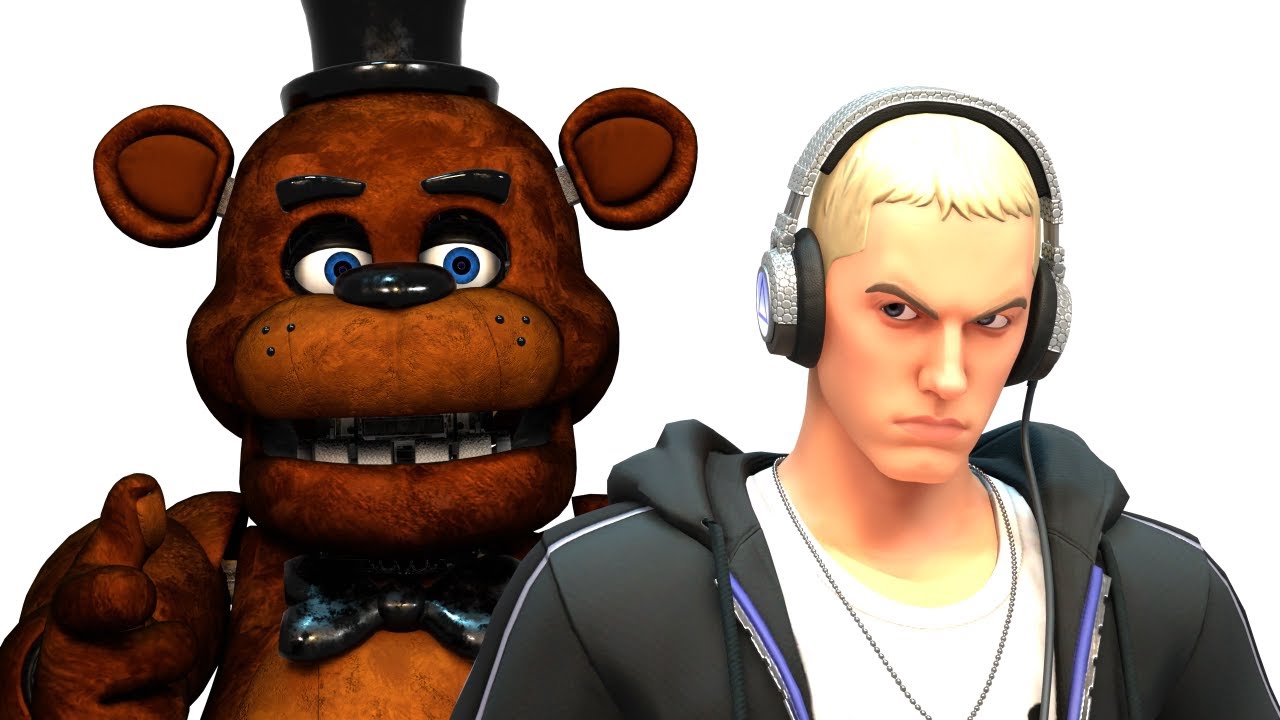 Фредди Фазбер против Эминема / Я не в зеркале, я внутри тебя (Blender Fnaf Animation)
