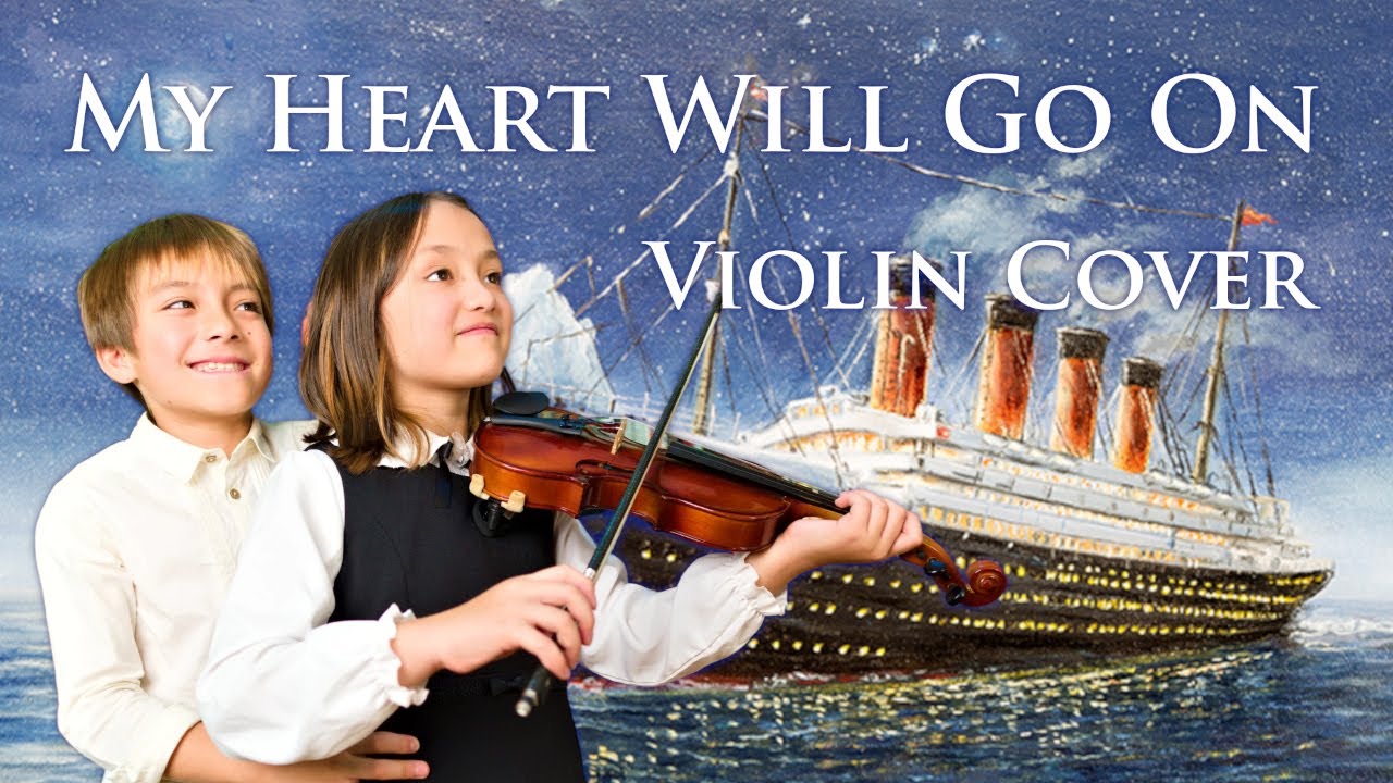 My Heart Will Go On (Titanic Theme) | Violin Cover by 9-Year-Old Twins