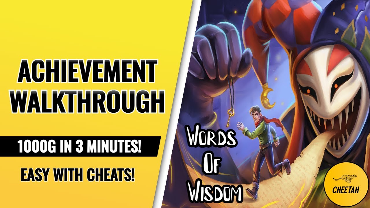 Words Of Wisdom - Achievement Walkthrough (1000G IN 3 MINUTES) EASY WITH CHEATS!