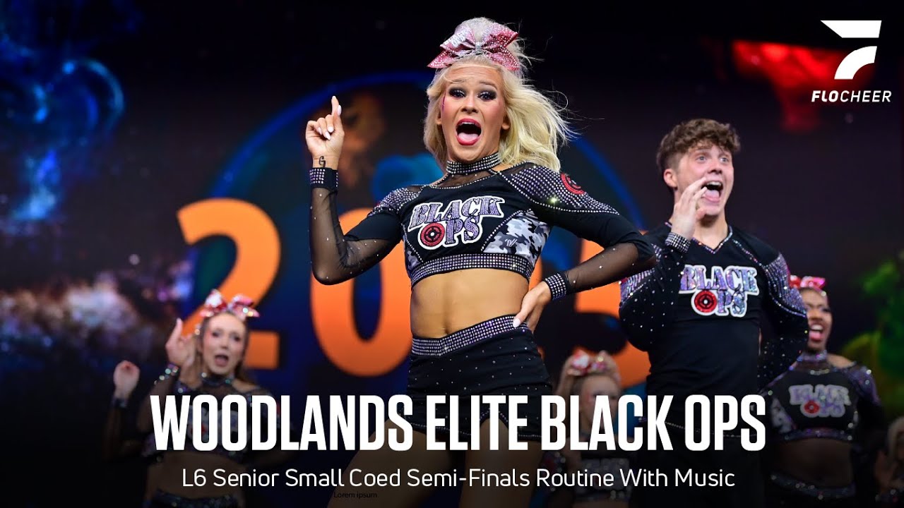Woodlands Elite Black Ops - L6 Senior Small Coed Semifinals W/ Music - The Cheerleading Worlds 2025