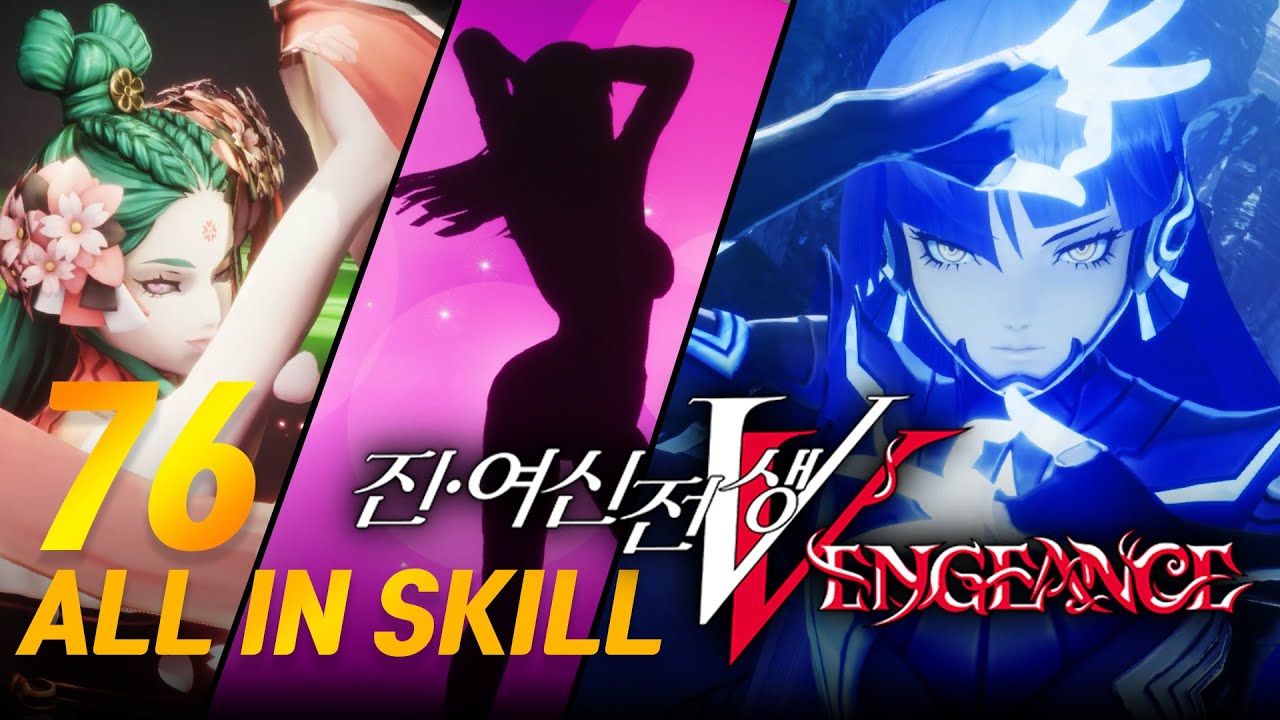 모든 종족 악마 동료 전용 스킬기 모음 (76명 DLC 포함 )+나호비노(영상 '더보기'로 캐릭터명을 찾을 수 있습니다. ) - 진 여신전생5 : 벤저스(복수)