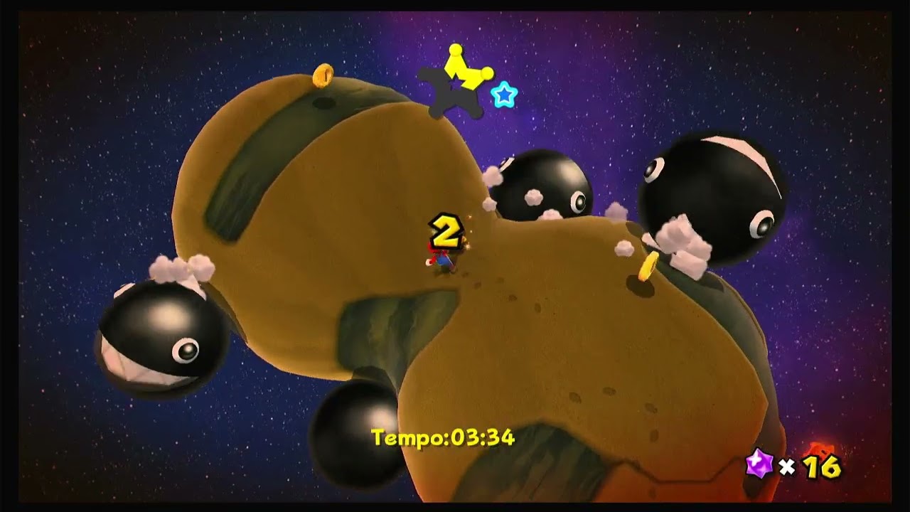 Super Mario Galaxy   Desafio Cronometrado  a Planta Dinopiranha
