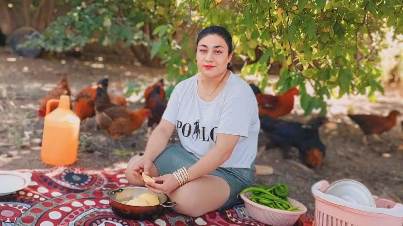 Village Girl Morning Routine:Nomadic Girl Lifestyle Rural Life in north west of iran&hearts;️