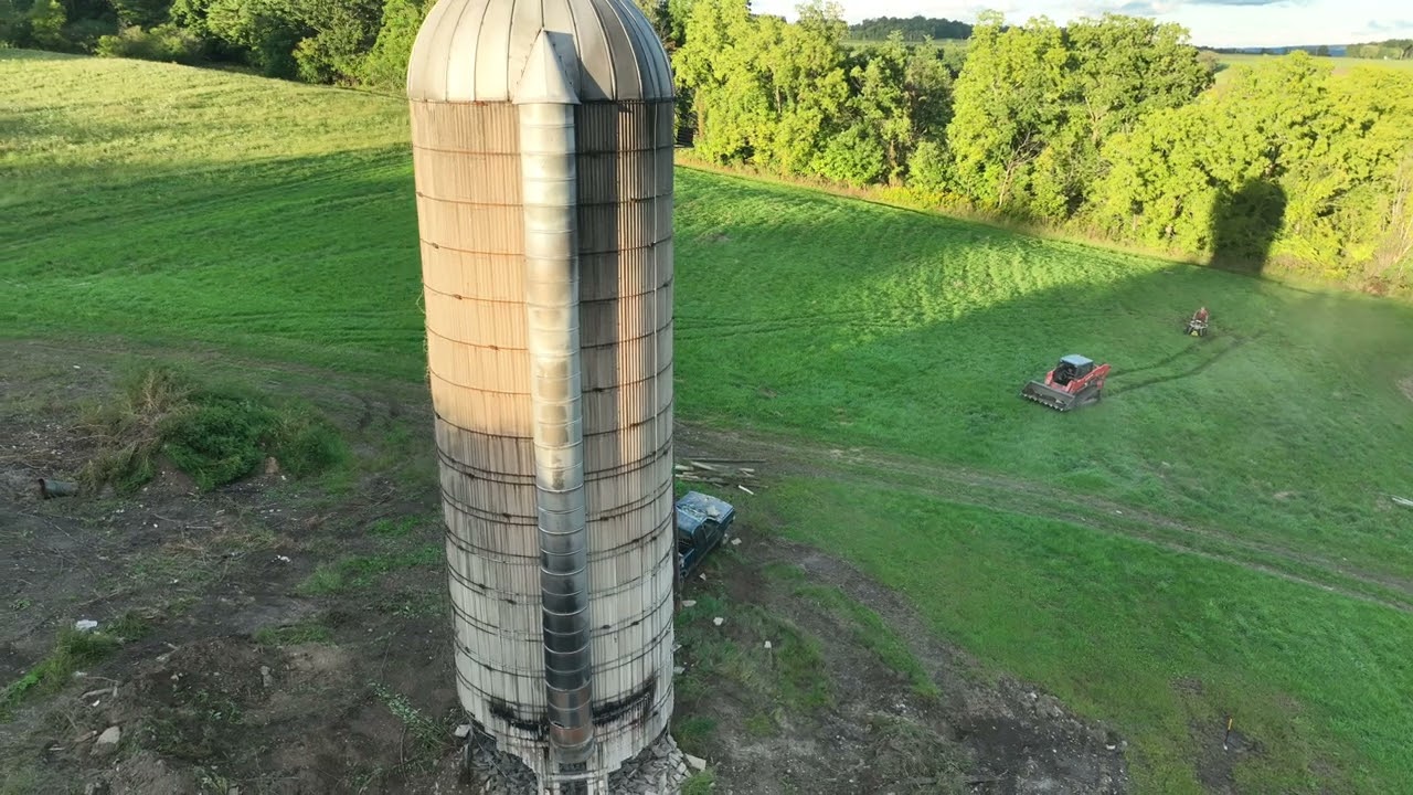 silo demo with a Dodge Dakota