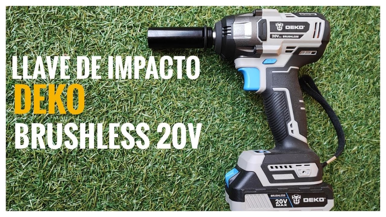llave/atornillador de impacto deko brushless 20v