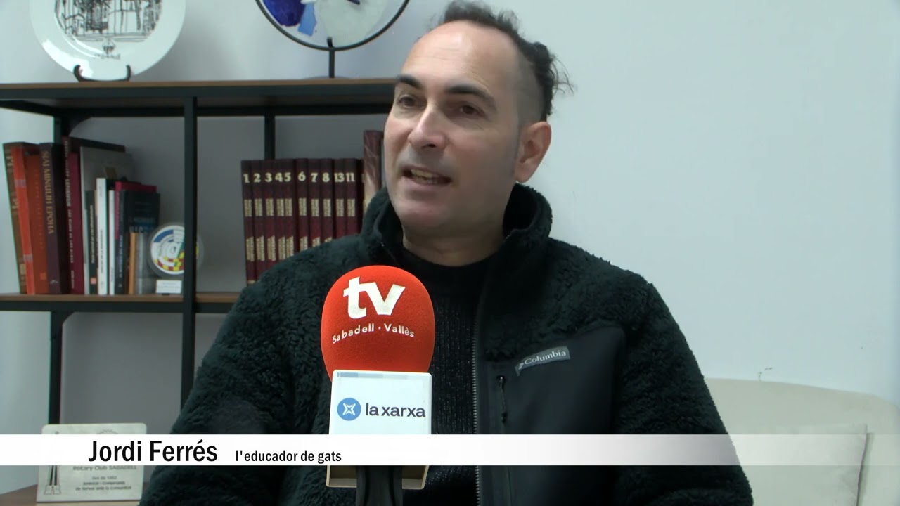 Jordi Ferrés, l’educador de gats que ajuda a les famílies amb problemes amb felins
