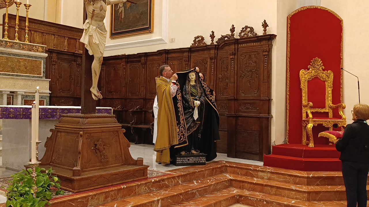 Imposizione del nuovo Manto all'immagine della Madonna Addolorata 5 aprile 2025