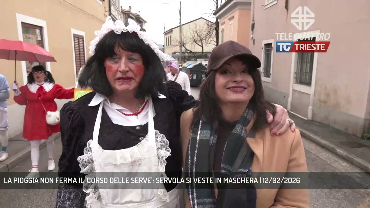 LA PIOGGIA NON FERMA IL 'CORSO DELLE SERVE': SERVOLA SI VESTE IN MASCHERA | 12/02/2026