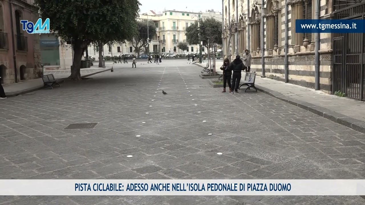 PISTA CICLABILE: ADESSO ANCHE NELL’ISOLA PEDONALE DI PIAZZA DUOMO