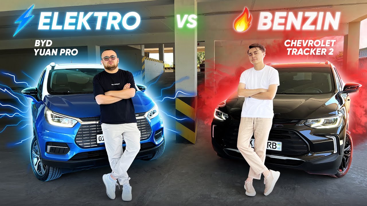 Elektromobil yoki benzinli avto? BYD Yuan Pro vs Chevrolet Tracker 2: Timur Alixonov bilan!