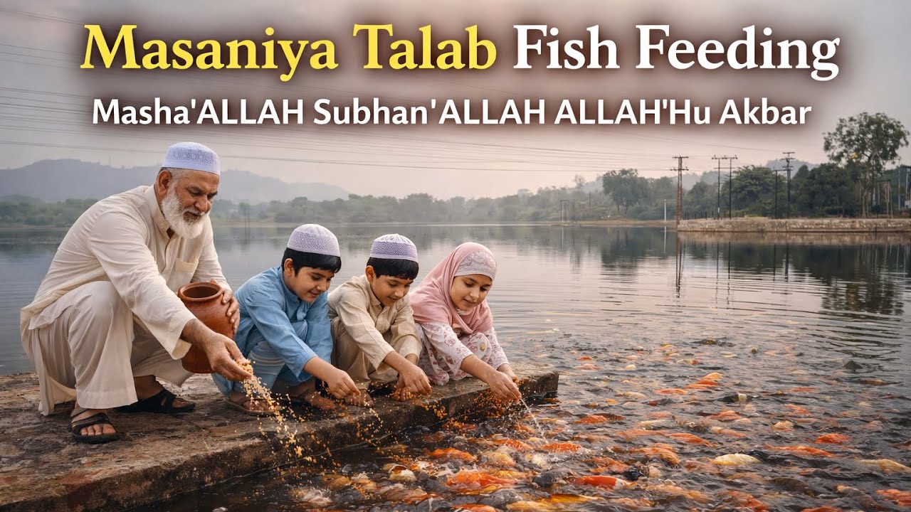Masaniya Talab Fish Feeding Masha’ALLAH Subhan’ALLAH ALLAH’Hu Akbar @HajiIrshadNoorie3 