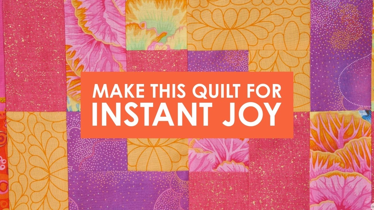 Make a quarter log cabin quilt top in just one day! 🟧 Easy & simple cutting ideal for a beginner